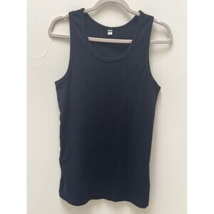 Men’s Uniqlo Black Ribbed Tank Top